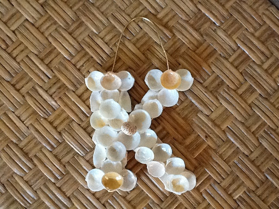 seashell letter K